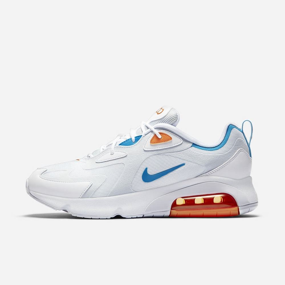 Sneakers Nike Air Max 200 Grise 5729-186 Football Grey/Alpha Orange/White/Laser Blue Homme | VXX-69292044